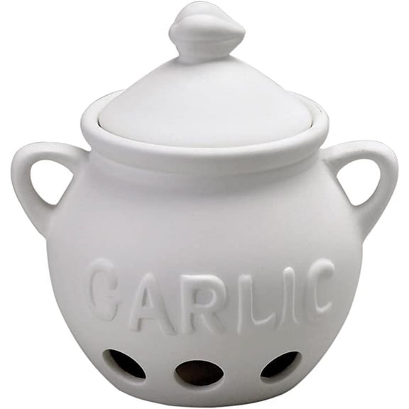 Fantes Garlic Keeper, Unglazed Earthenware Ceramic, The Italian Market Original since 1906