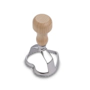Fante s Ravioli Maker Stamp With Wooden Handle, Fluted Heart Shape, For Homemade Pasta, Cookies, Everyday Meals, And Holidays, 2.5-Inch