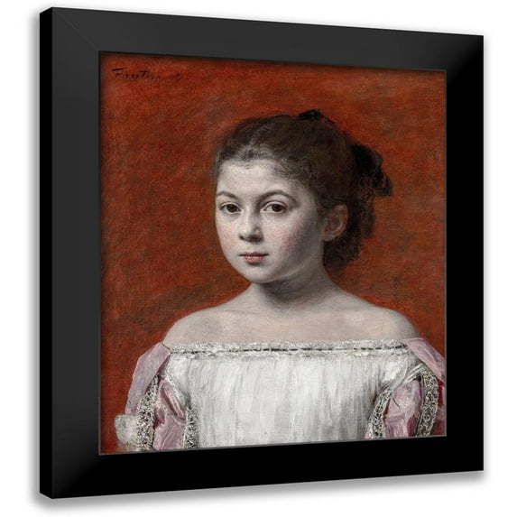 Fantin-Latour, Henri 12x14 Black Modern Framed Museum Art Print Titled - Marie-Yolande de Fitz-James