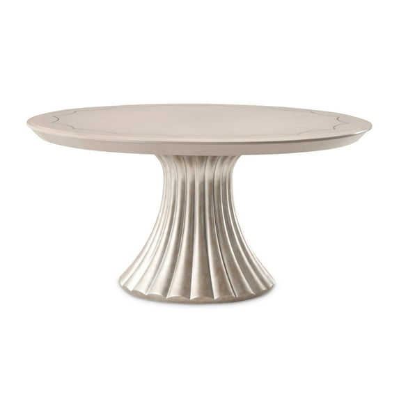 Fantosini 60-inch Round Dining Table - Silver