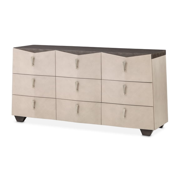 Fantosini 9-Drawer Dresser - Silver Mist