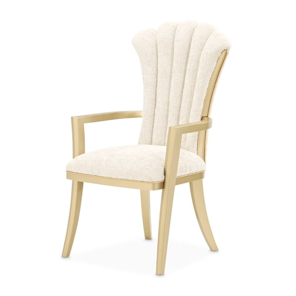 Fantosini Dining Arm Chair - Set of 2 - Natural/Gold