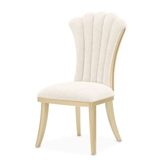 Fantosini Dining Side Chair - Set of 2 - Natural/Gold