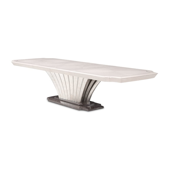 Fantosini Pedestal Dining Table - Silver Mist