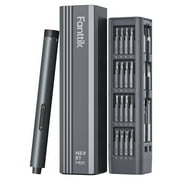 Fanttik E1 Max 3.7V Mini Electric Screwdriver, Precision Electric Screwdriver, 50-in-1 Magnetic Bits, Max 3 N.m, Magnetic Storage, 5/32''Hex, Repair Tool Set for Phone Camera Laptop Watch - Gray