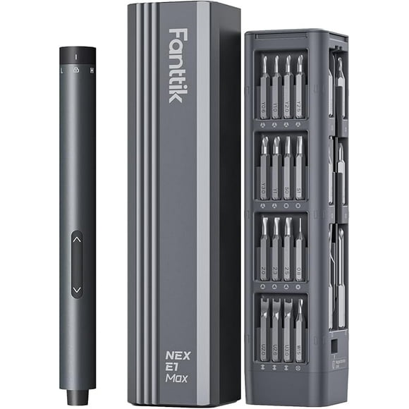 Fanttik E1 Max 3.7V Mini Electric Screwdriver, Precision Screwdriver Set, 50-in-1 Magnetic Bits, Magnetic Storage, 5/32''Hex, Repair Tool Kit for Electronics Phone Camera Laptop Watch