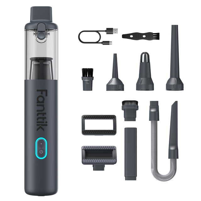 Fanttik V8 Classic Cordless Handheld Vacuum Cleaner - 4-in-1 Portable Design with 10 Attachments