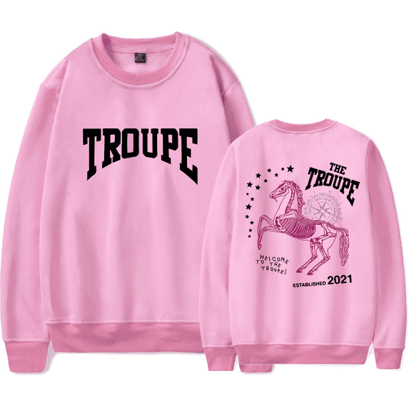 Fanum Troupe Army Merch Crewncek Sweatshirt Casual Unisex Clothing