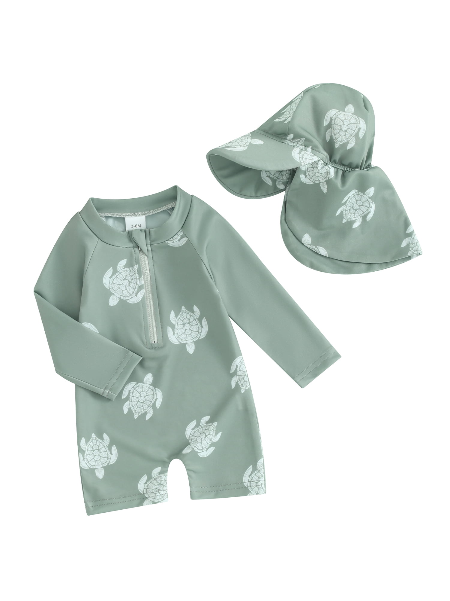 Fanvereka Toddler Boys Rash Guard Swimsuit Baby Bathing Suit with Swim