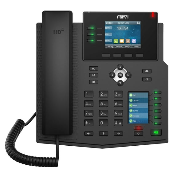 Fanvil X4U Gigabit SIP Enterprise Desktop Phone with Dual-Color LCD Display X4U