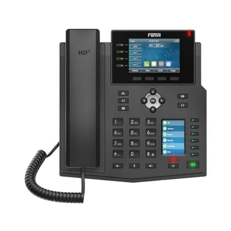 Fanvil X5U 6 line Executive Gigabit Color Display Phone,40 DSS Keys