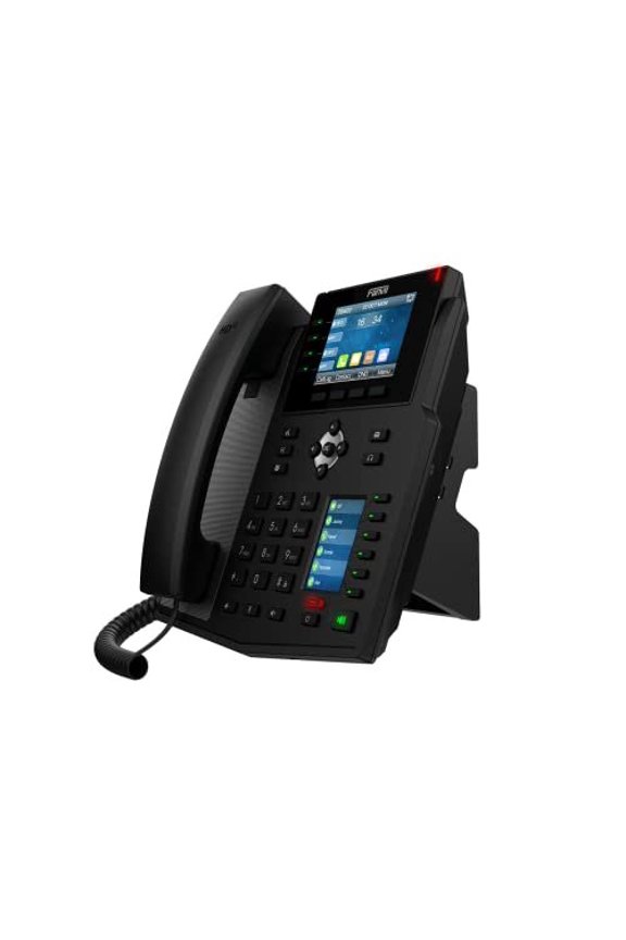 X5U High-End VoIP Phone, 3.5-Inch Color Display, 2.4-Inch Side Color Display for DSS Keys. 16 SIP Lines, Dual-Port Gigabit Ethernet, Power Adapter Not Included