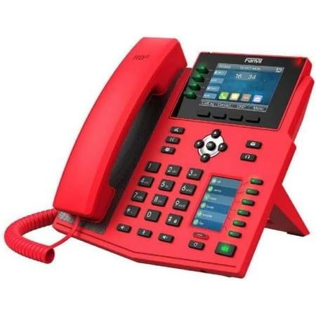 Fanvil X5U Red-V2 16-Line Mid-Level IP Phone