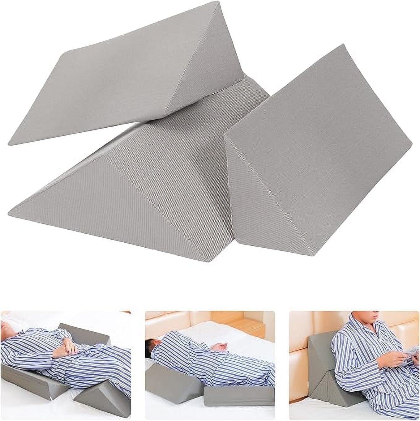 Fanwer Foam Wedge Pillows with Removable Cover (3 Count)