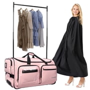 23" Collapsible Rolling Competition Dance Duffle Bag, Pink-23Inch