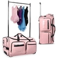 thumbnail image 1 of Dance Bag with Garment Rack - 28"Collapsible Rolling Competition Dance Duffle Bag Lightweight Costume Wheeled Suitcase for Dancers Shows Livestreamer Athletes, 1 of 11