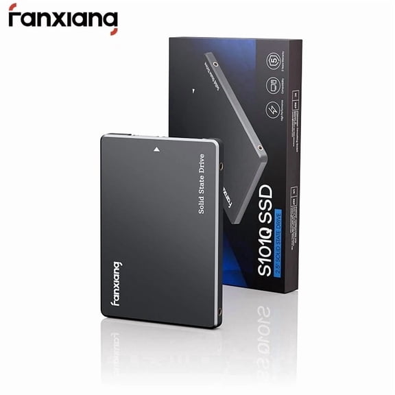 Fanxiang S101Q QLC 2.5″ SATA SSD 512GB Solid State Drive Up to 560 MB/s 3D NAND SLC Cache for Laptop and PC Desktop