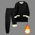thumbnail image 1 of Fanxing 2 Piece Set Mens Fleece Sweatsuit Sherpa Lined Warm Tracksuit Causual Pocket Tunic Sweatshirt Thicken Jogger Lounge Set S, 1 of 6
