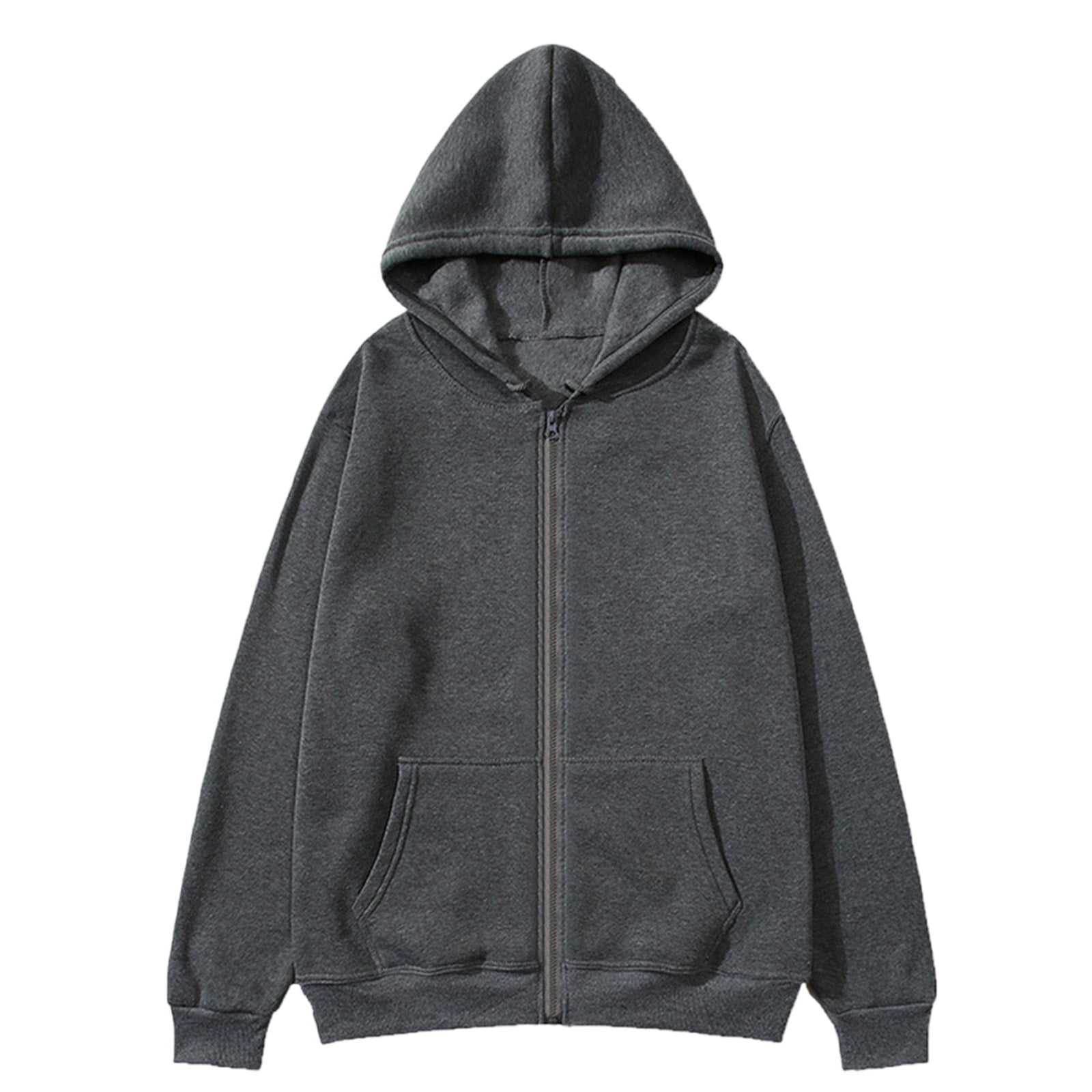 Fanxing 2025 Clearance Deals Mens Pullover Hoodies & Sweatshirts Zip Up Sweatshirts Hip Hop Full Zipper Long Sleeve Hoodie Athletic Sweatshirt