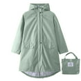 thumbnail image 1 of Fanxing 2025 Clearance Raincoat for Men Packable Rain Jacket Waterproof with Hood Outdoor Windbreaker Jackets Lightweight Cycling Raincoats with Storage Bag, 1 of 4