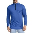thumbnail image 1 of Fanxing 2025 Fall Savings Men's Quarter Zip Pullover Lightweight Long Sleeve Golf Shirts 1/4 Half Zip Sweatshirts, 1 of 7