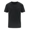 thumbnail image 1 of Fanxing Big And Tall Shirts for Men Big and Tall T-Shirt Mens Workout Shirts Summer Crewneck Tops Short Sleeve Solid Color Tee Shirt Black,L, 1 of 6