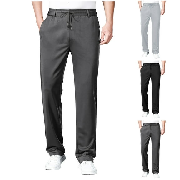 Fanxing Big And Tall Sweatpants for Men Baggy Jogger Sweatpants Athletic Performance Joggers with Pockets Black,XXXXL