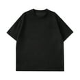 thumbnail image 1 of Fanxing Big And Tall T Shirts 5xl Men's T Shirts Short Sleeve Soft Crew Neck Tee Shirts Casual Summer Basic Tops Black,XXXXXL, 1 of 4