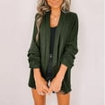 thumbnail image 1 of Fanxing Blazer Womens Open Front Work Blazer Business Casual Ruched Long Sleeve Jackets Solid Color Office Cardigans S,M,L,XL,XXL,XXXL,XXXXL,XXXXXL, 1 of 6
