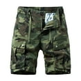 thumbnail image 1 of Fanxing Camo Cargo Shorts for Men Breathable Hiking Shorts with Multi-Pocket Big and Tall Workout Short Pants Army Green,XXXL, 1 of 4