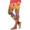 Fanxing Capri Leggings for Women Van Gogh Oil Painting Tights Tummy Control High Waisted Yoga Pants Soft Workout Capris No PocketsMulticolor,XXL