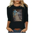 thumbnail image 1 of Fanxing Christian Shirts for Women Plus Size Cross Jesus Shirt Short Sleeve Tshirts Summer Vintage Easter Tops Oversized Graphic Tee My orders Black XL, 1 of 4