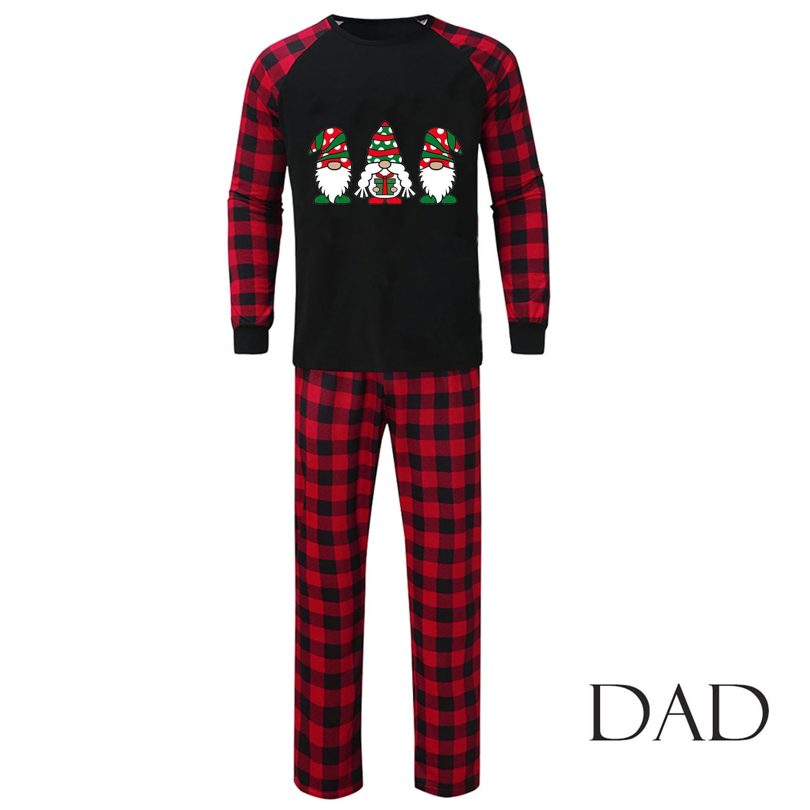 Fanxing Christmas Pajamas Family Cute Santa Gnomes Family Pajamas