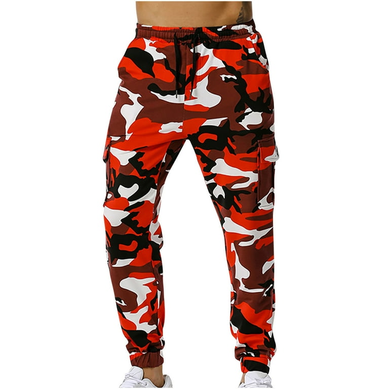 Fanxing ChristmasDeals Clearance Deals Men s Camo Tactical Pants Outdoor Fleece Lined Snow Ski Cargo Pants Casual Hiking Pants Christmas Gift Clearance 2024 Walmart