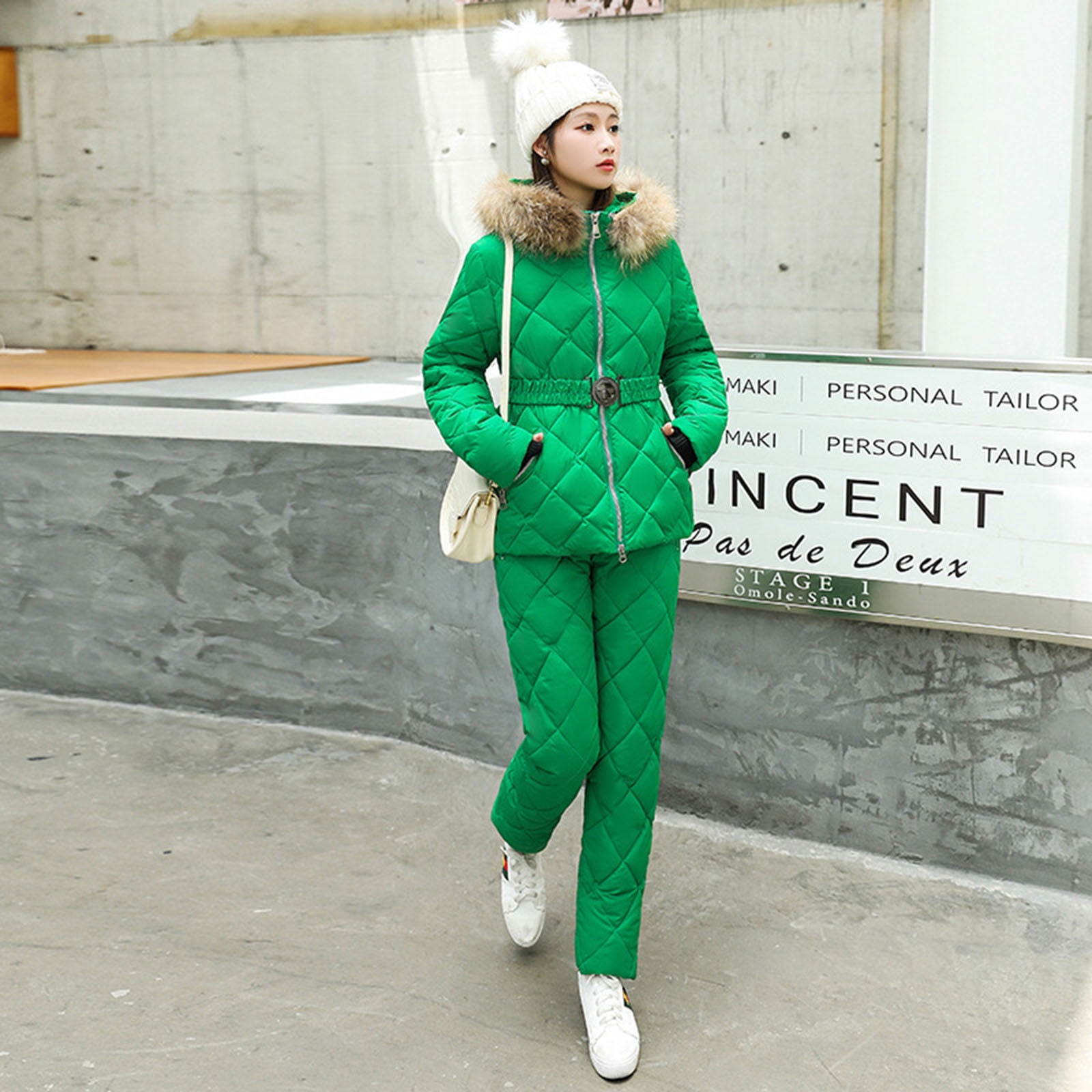 Puffer jacket suit cheap