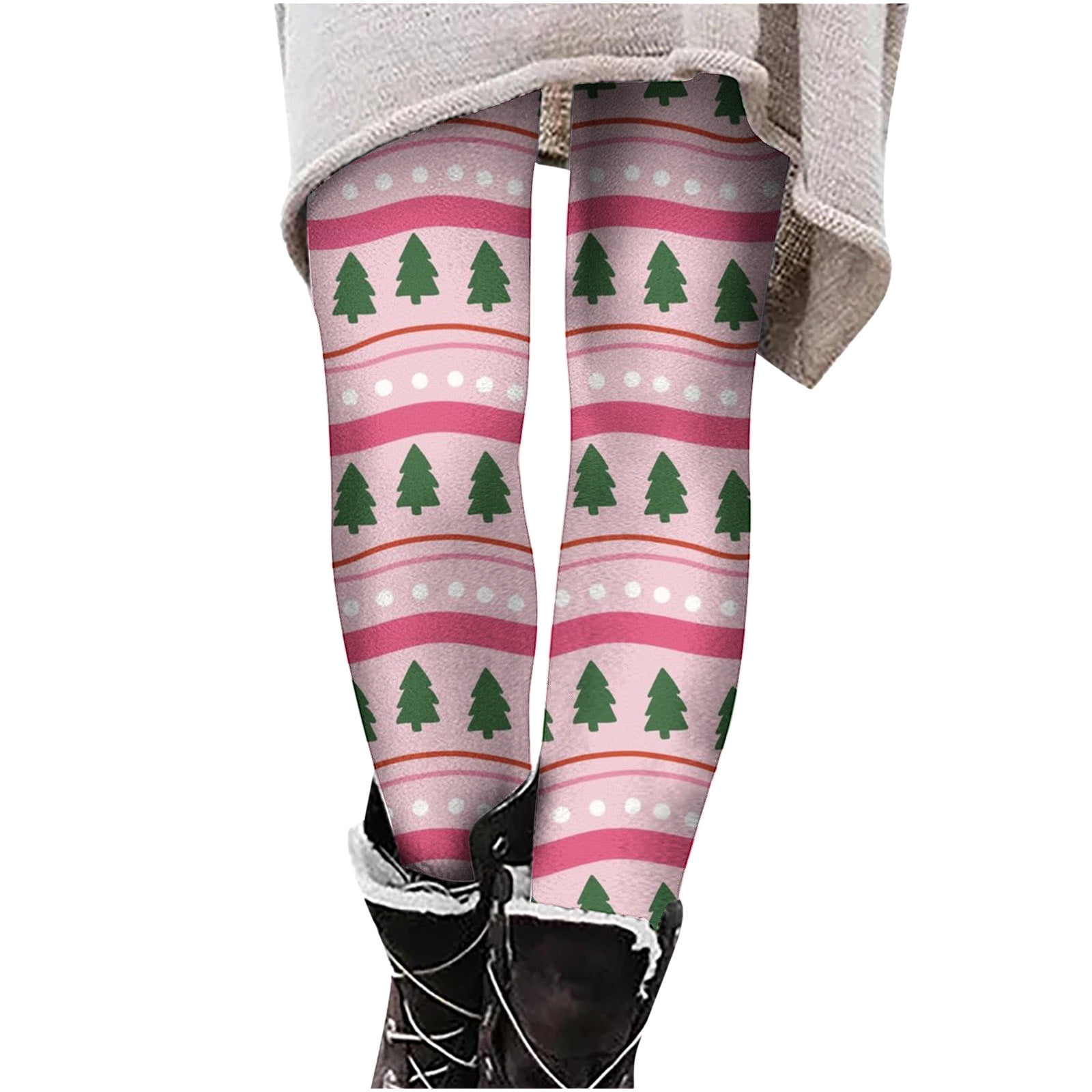 Fanxing Clearance 2023 Christmas Leggings for Women Cute Santas Gift Graphic Christmas Workout