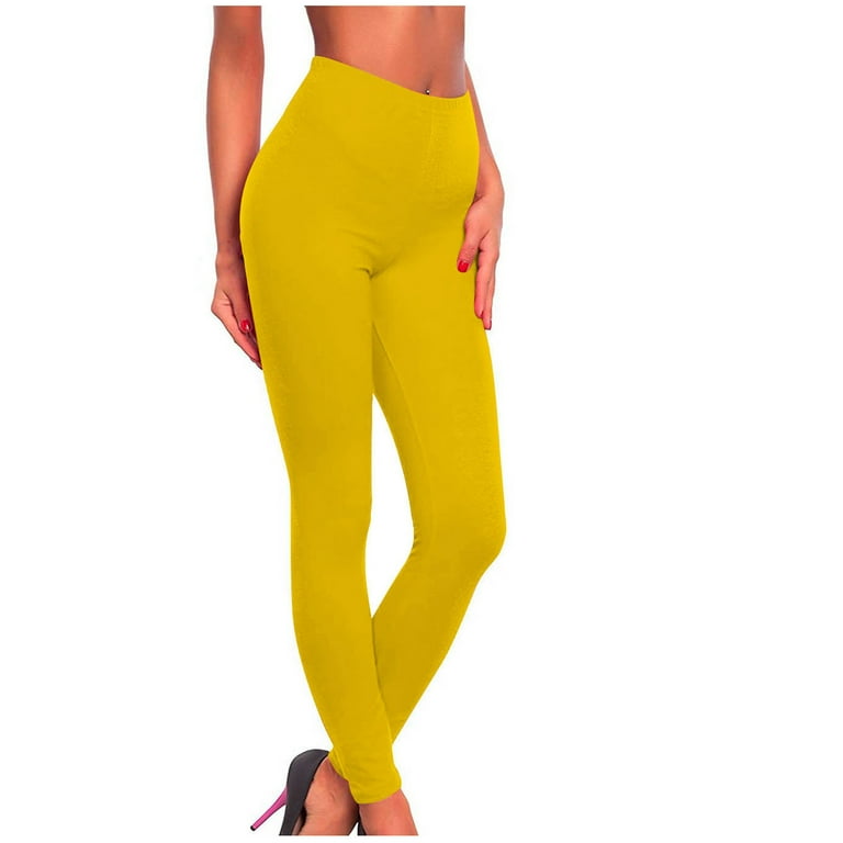 Casual Solid Color High Waist Trousers Leggings Casual Solid Color High Waist Trousers Leggings