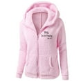 thumbnail image 1 of Fanxing Clearance 2025 Women Sherpa Fleece Hoodie Jacket Plus Size Full Zip Long Sleeve Fluffy Sweatshirts Hoodies Pocket Soft Jackets Coat Outwear, 1 of 3