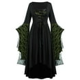thumbnail image 1 of Fanxing Clearance Deals Costumes for Women Lace Up Corset Dress Gothic Clothes Costume Ball Gown Walmart Deals 2025 Fall Savings Army Green,S, 1 of 4