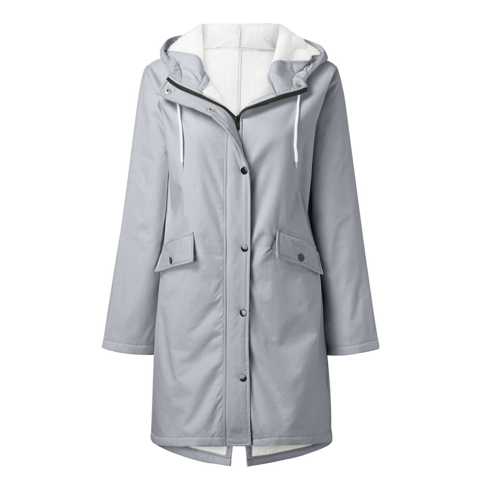 Fanxing Clearance Deals Fleece Lined Rain Jackets for Women Waterproof