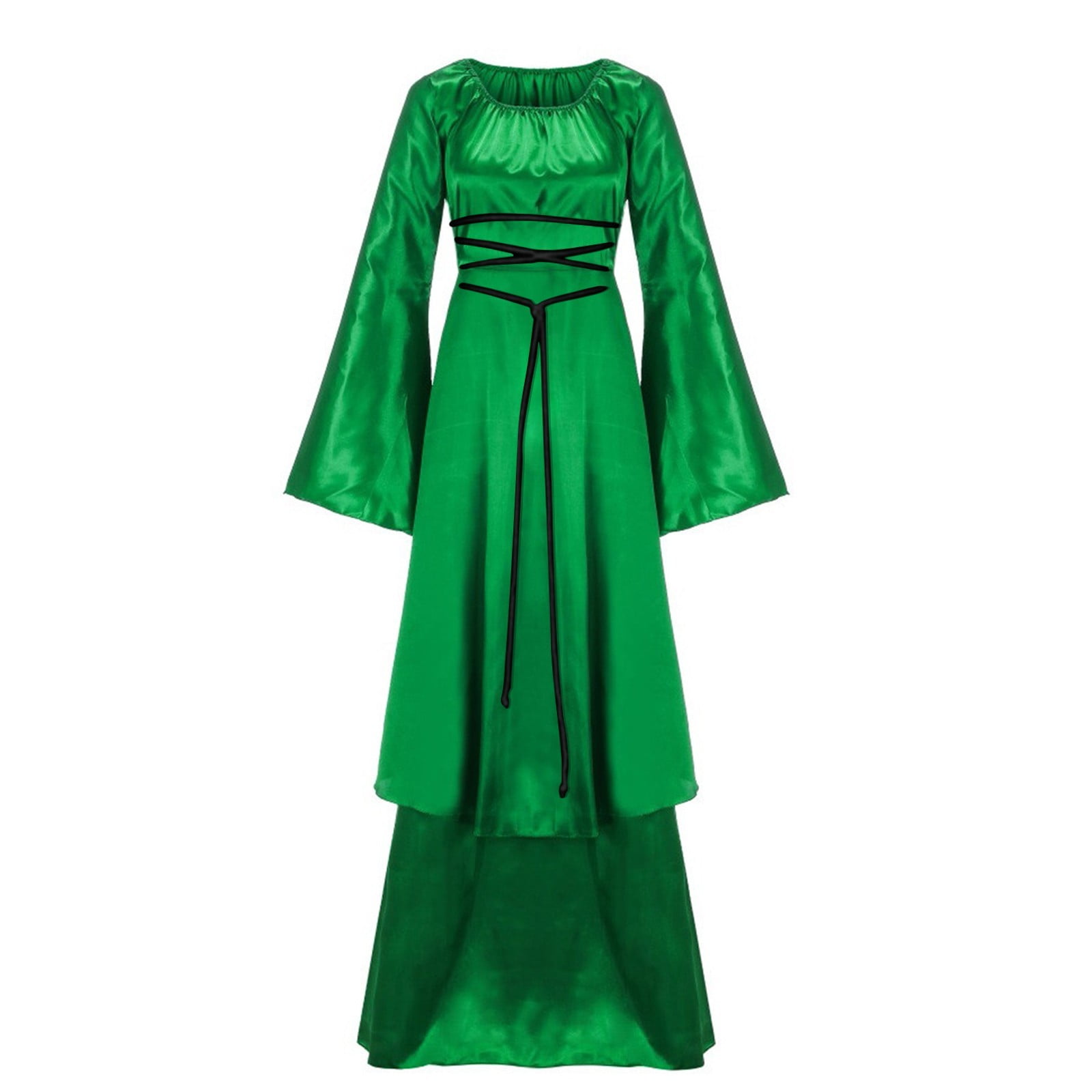 Womens Medieval Lace Up Gown Adult Costume Female Halloween main image 1