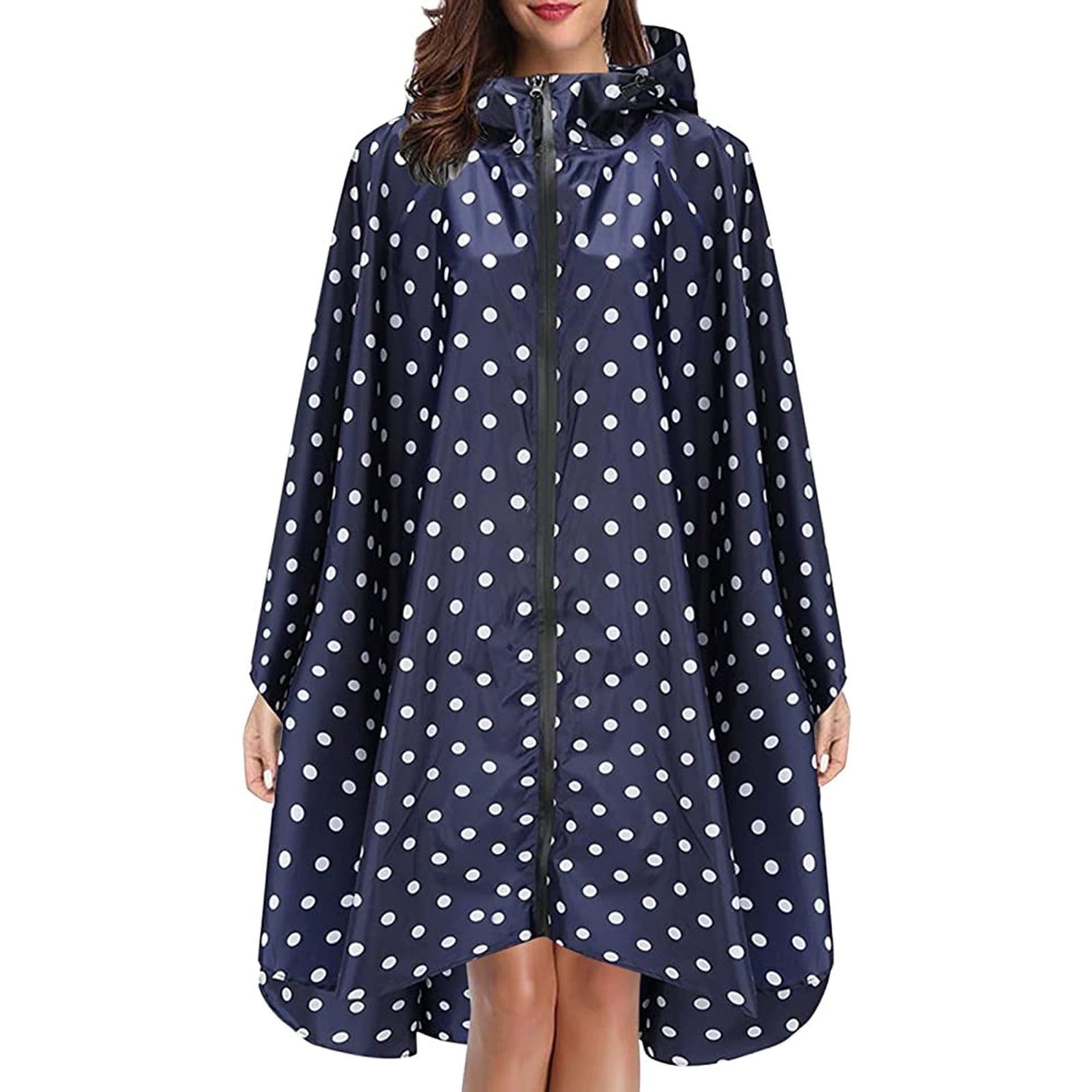 Fanxing Clearance Deals Rain Ponchos for Adults Women's Zip Up