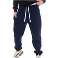 thumbnail image 1 of Fanxing Clearance Deals Unisex Jogging Cargo Pants for Men Fashion Lace Up Waistband Hiking Tactical Loose Straight Sweatpants, 1 of 6