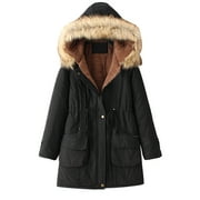 FANXING Women's Down Jackets & Parkas Puffer Jackets Winter Puffy Jackets Cold Weather Running Teen Coats for Girls