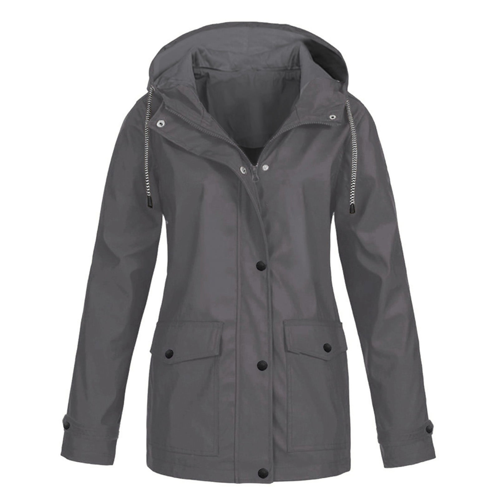 Fanxing Clearance Deals Women's Raincoats Waterproof Hooded Plus Size ...