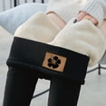 thumbnail image 1 of Fanxing Clearance Women Fleece Base Layer Leggings Wool Base Layer Bottoms Thermal Underwear Heavyweight 350g Thermal Pants Leggings Black XXXL, 1 of 5