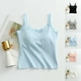 thumbnail image 1 of Fanxing Crop Tank Top for Women Basic Solid Spaghetti Strap Camisole Cotton Sleeveless Bralette Black,M, 1 of 6