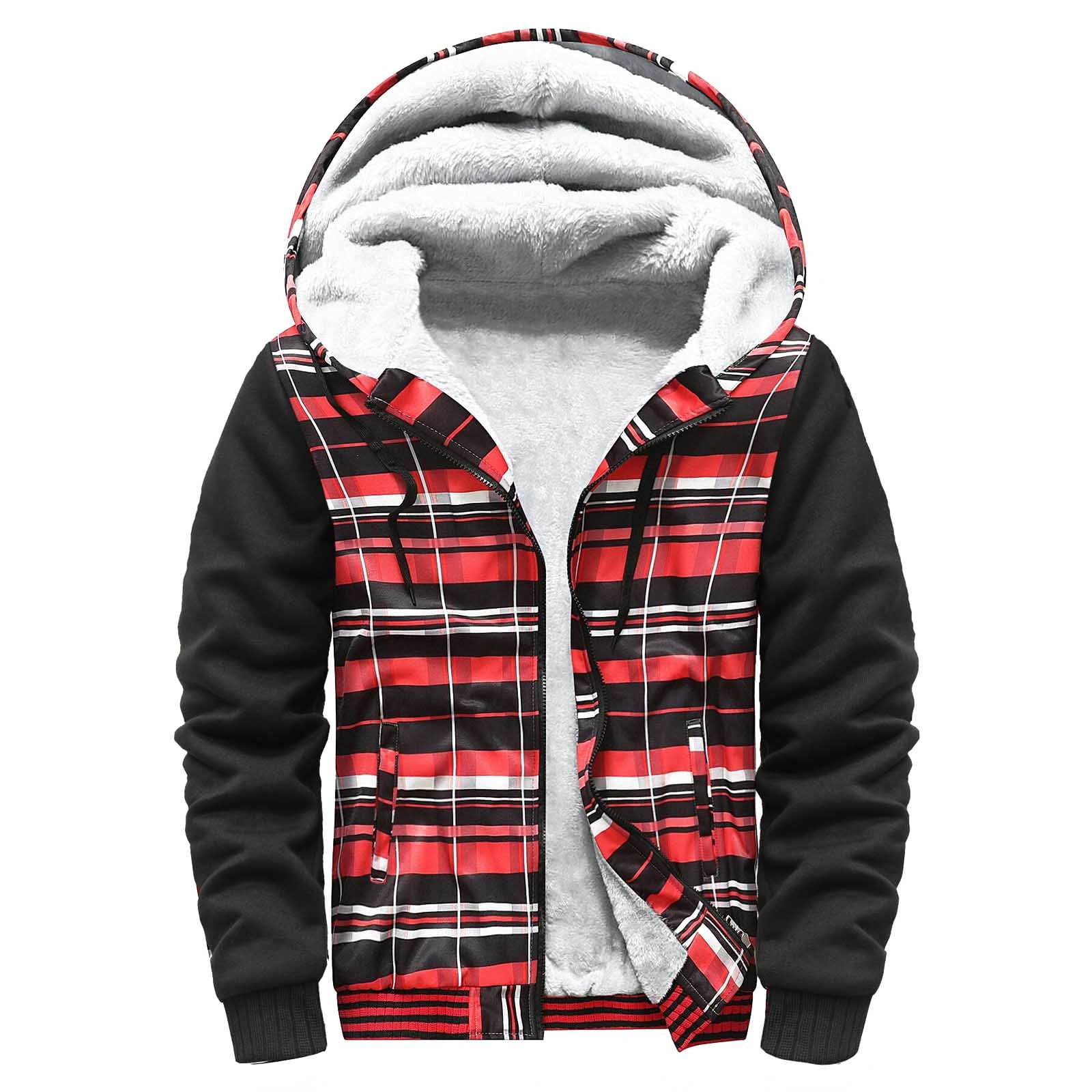 Fanxing Cyber And Monday Deals At Walmart For Today Men's Plaid Hooded