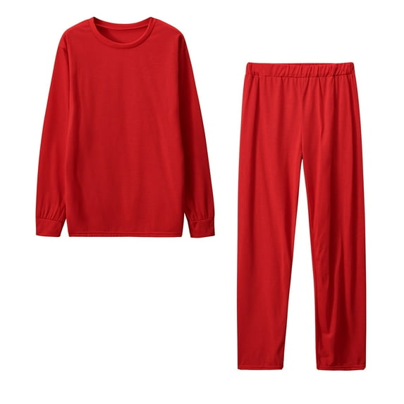 Fanxing Women's Long Sleeve Shirt with Long Pants Fall Outfit Crewneck Pullover Two Piece Tracksuit