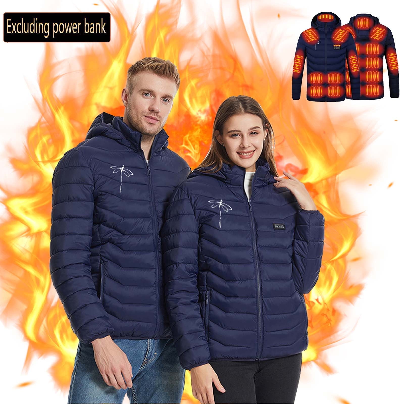 Fanxing Heated Puffer Coat for Men Women Electric Warming Heating